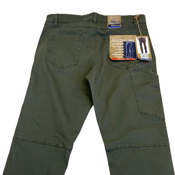 Weatherproof Vintage Mens Sz 36x30 Flax Utility Pant Straight Fit Stretch Twill - Picture 13 of 15